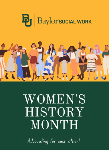 women in social work standing up together