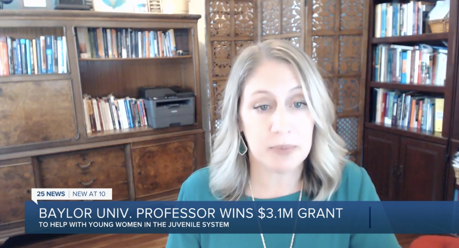 WATCH: Baylor professor receives $3.1M grant to help women in juvenile justice system