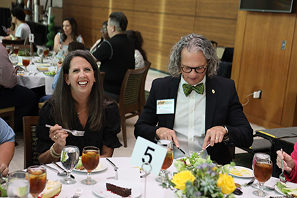 dinner laughing