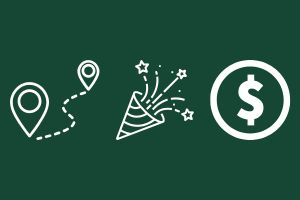 green thumbnail with three white icons