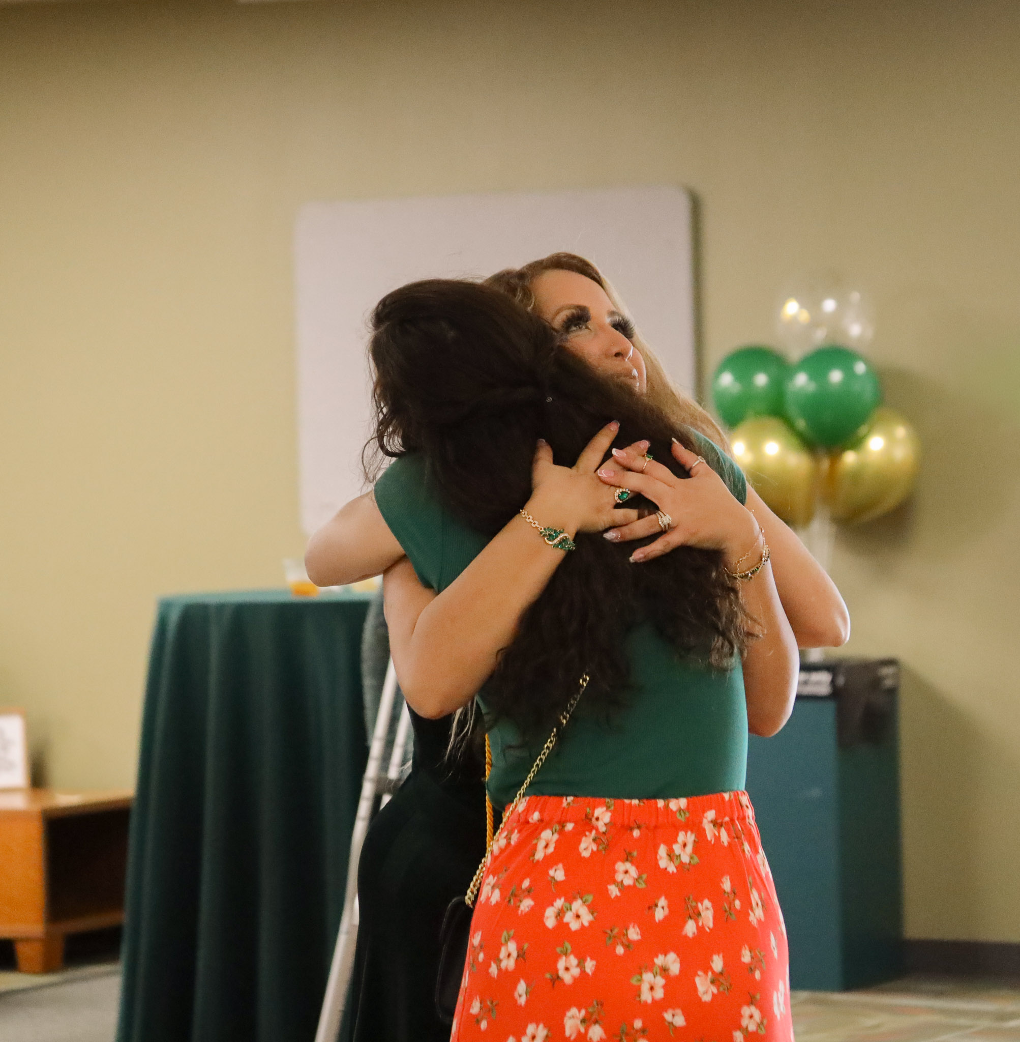 School of Social Work MSW Alumni and Guest Hugging