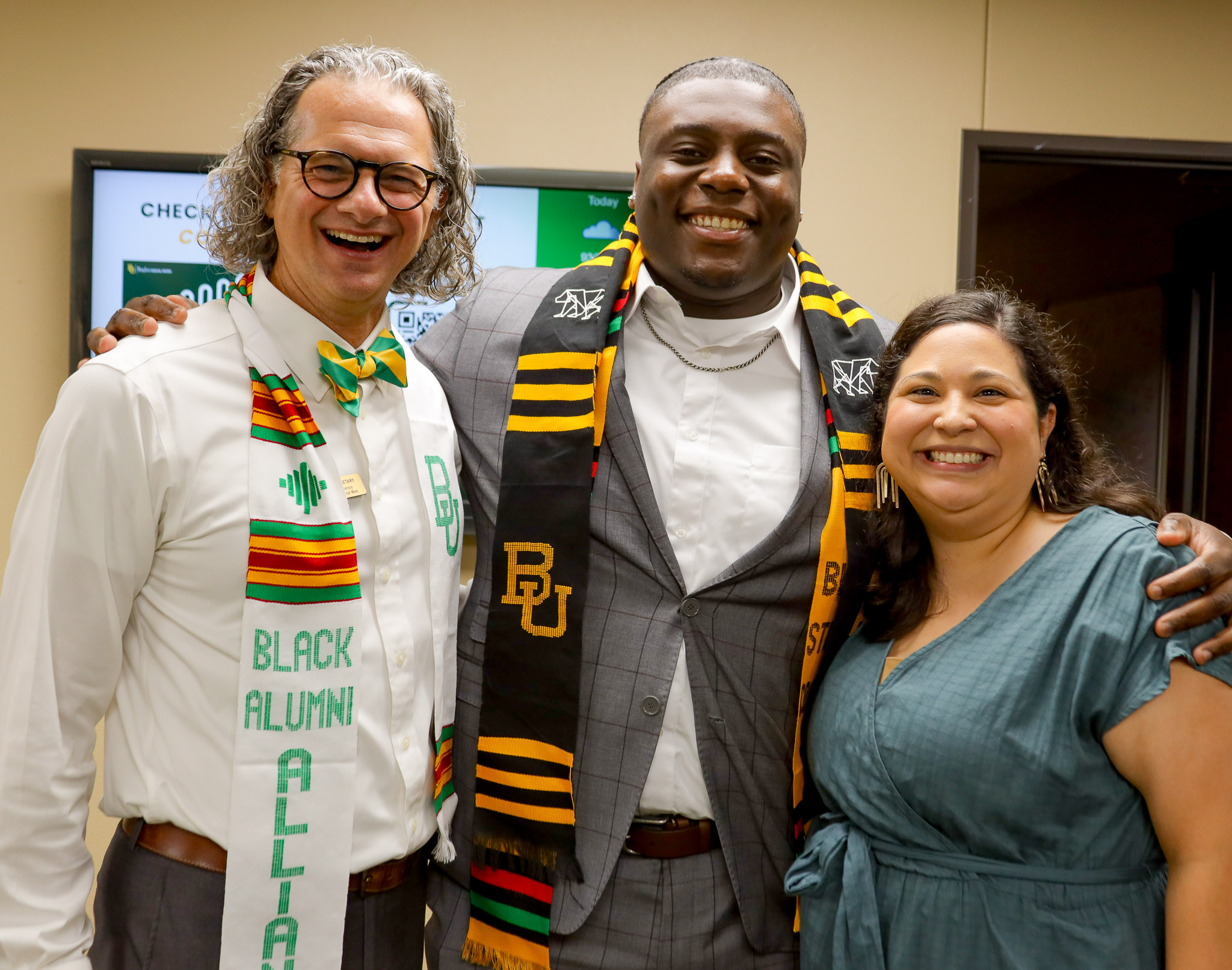Garland Graduation Reception Alumni with BSW Advisor and Social Work faculty