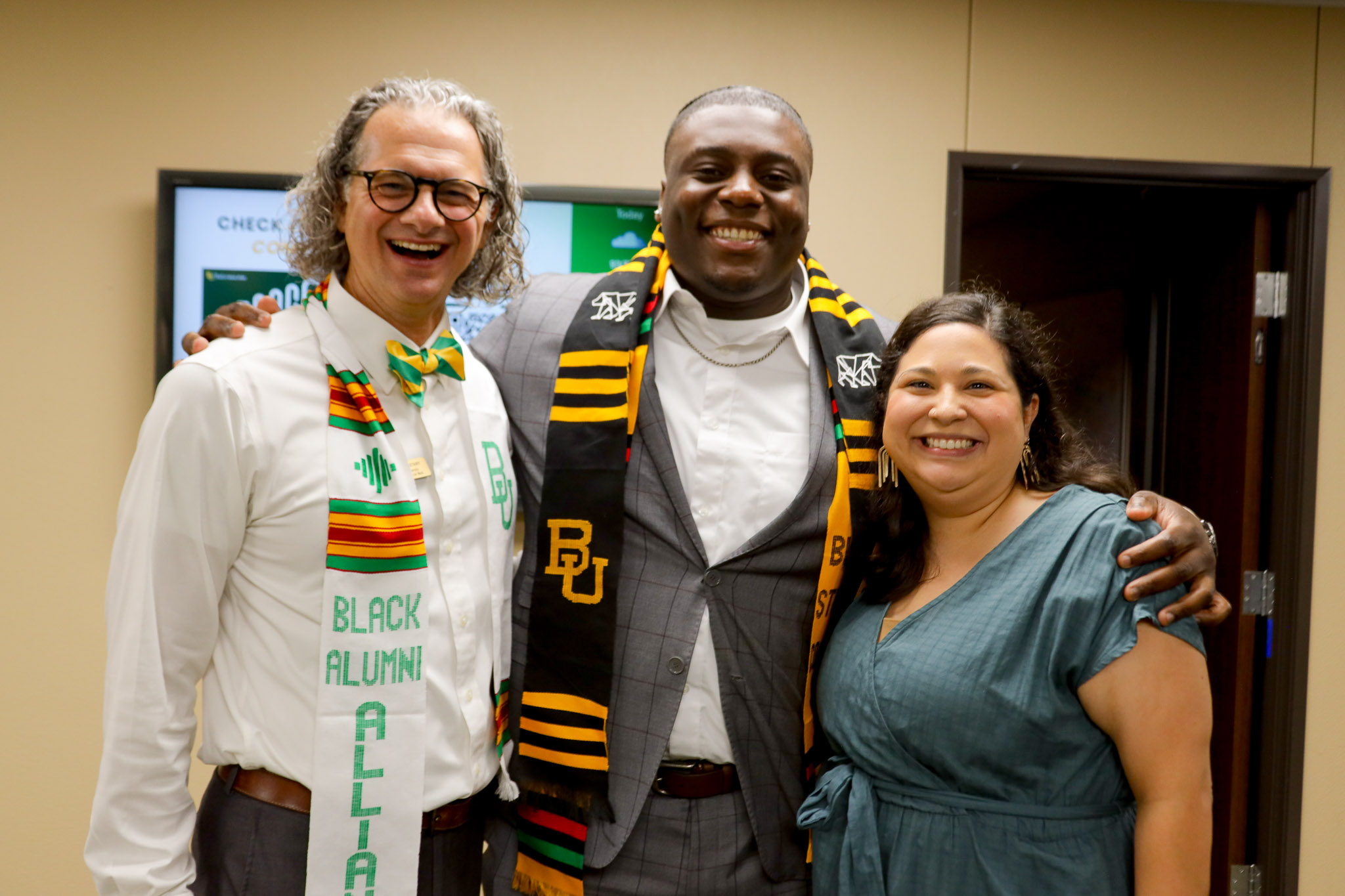 Garland Graduation Reception Alumni with BSW Advisor and Social Work faculty