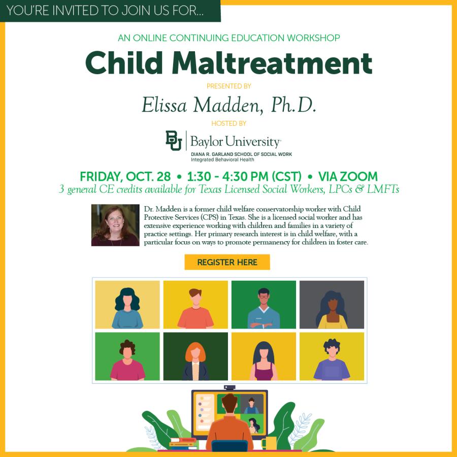 CEU Child Maltreatment Workshop flyer